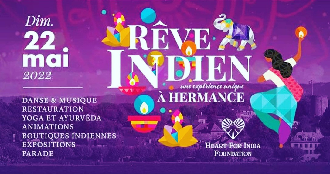 Super heureuse de vous annoncer que la BeeBoo Team sera présente lors de ce magnifique évènement "Rêve indien à Hermance" organisé par la Fondation Heart for India. Dans le cadre de cette belle initiative, nous proposerons un espace kids aux enfants entre 3 et 11 ans