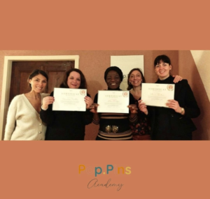 Félicitations aux diplômées de la formation nounou à domicile de la POP.PINS ACADEMY