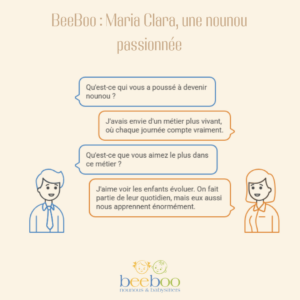 l'interview de Maria Clara, nounou à Hermance, passionnée par son métier